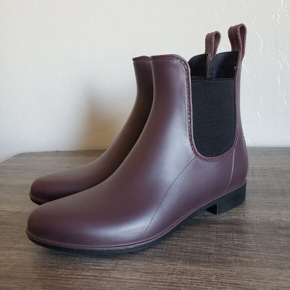 Sam Edelman Tinsley Rubber Rain Chelsea Boot Sangria Matte Women's 7 Waterproof - Picture 13 of 13